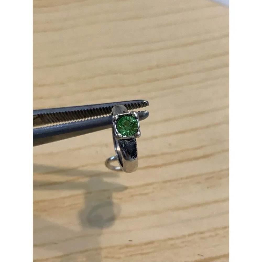 August Birthstone Ring Sterling Silver Jewelry Charm #birthday